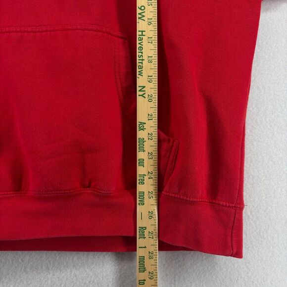 STEW LEONARDS Hoodie Adult XL Farm Fresh Supermarket Sweatshirt Fleece Red - Picture 13 of 14